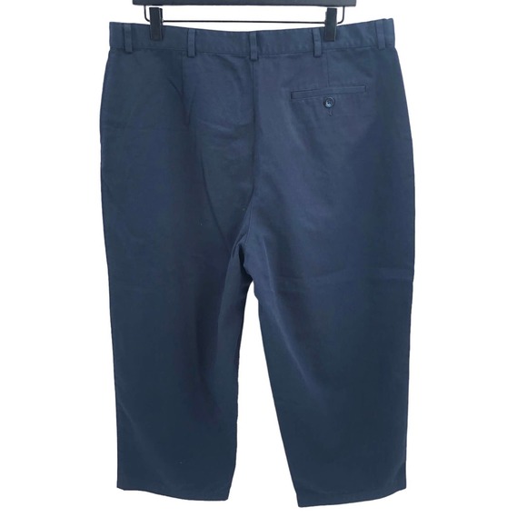 L.L. Bean NEW Womens Size 18 Petite Original Fit Navy Blue Chino Pants - Picture 2 of 6